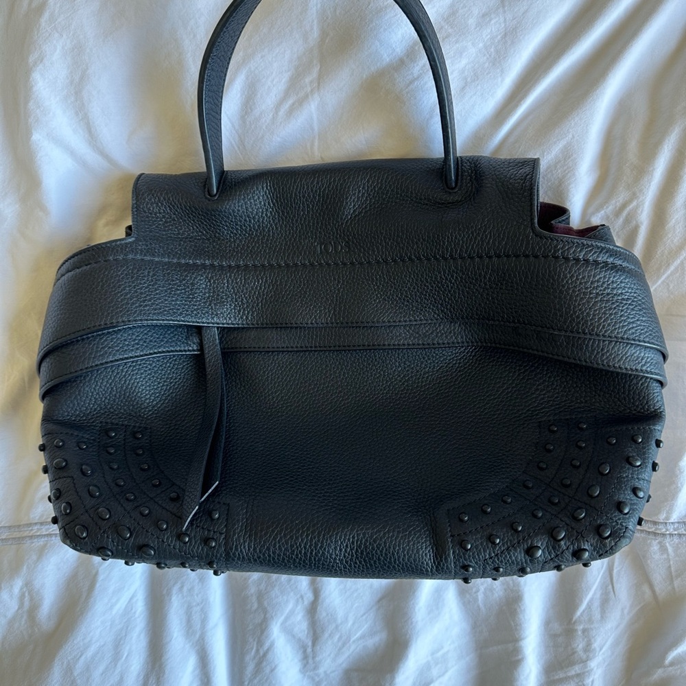 Tod’s Leather w/ Baulet studd 2 way Bag